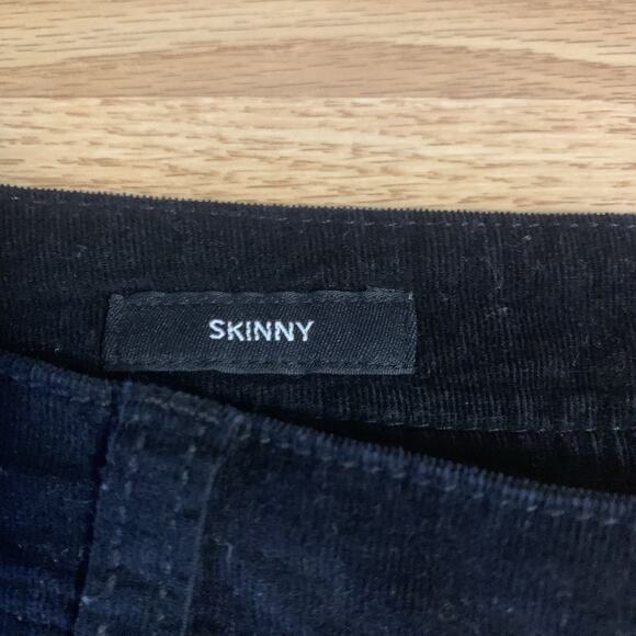 A.N.A. Black Low-Rise Corduroys, Size 12 Skinny - Picture 3 of 8